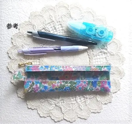 F×f ペンケース小 クリアポーチ ファミリアチェック めがねケース