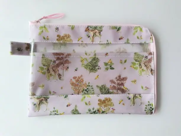 A5フラットポーチが完成！リバティの動物柄キューフォーザズー