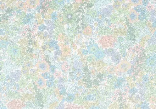 ハンドメイド リバティ タナローン マーガレットアニー 水色系 ワンピース ハンドメイド リバティ タナローン マーガレットアニー 水色系