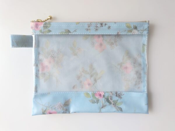M-3　18.5×15　クリアポーチ　イルマズブーケ　リバティ　ラミネート　♡「Irma」を“Bouquet(ブーケ)”にした特別柄
