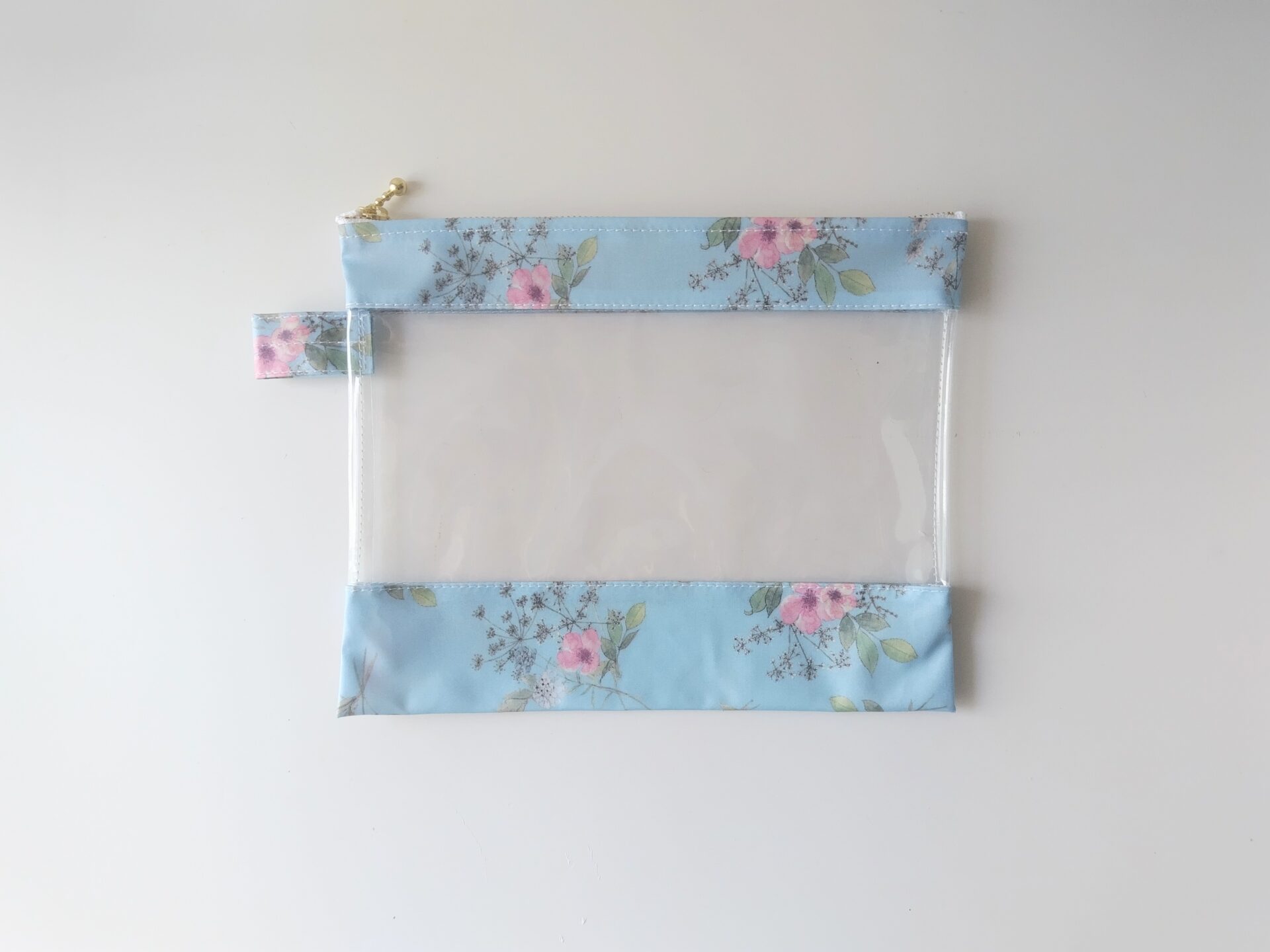 L　22×18　クリアポーチ　イルマズブーケ　リバティ　ラミネート　♡Irma」を“Bouquet(ブーケ)”にした特別柄