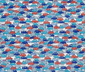 リバティプリント「Cars（カーズ）」｜子供から大人まで楽しめる車