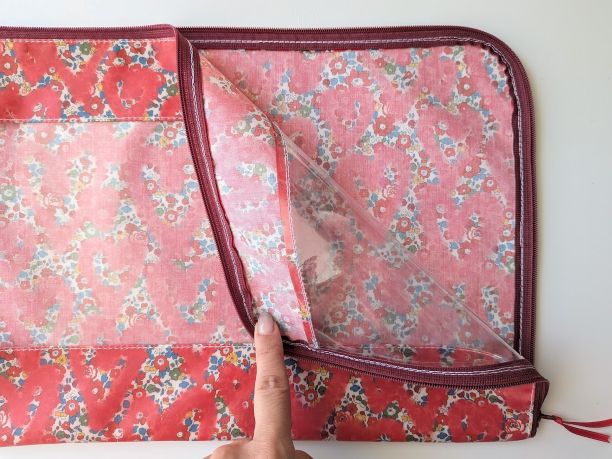 A4 L字ファスナークリアポーチ ベッツィアングラフィティ リバティ ラミネート ♡「ベッツィ」をフレッシュで楽しくアレンジ - 画像 (7)