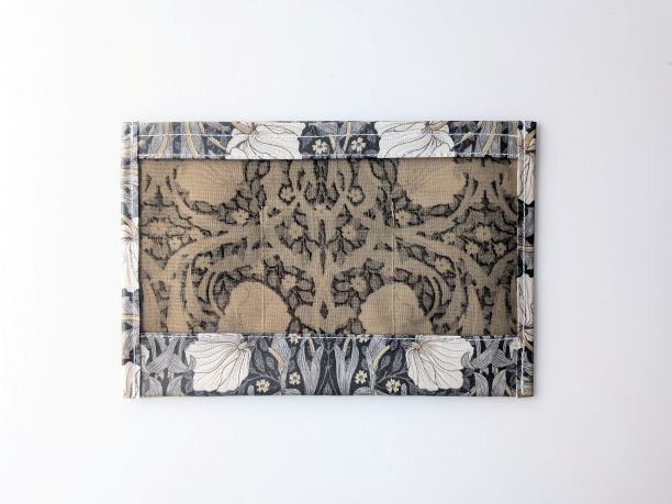 ポケットポーチ　A6（横）ピンパネル　ウィリアムモリス　ラミネート