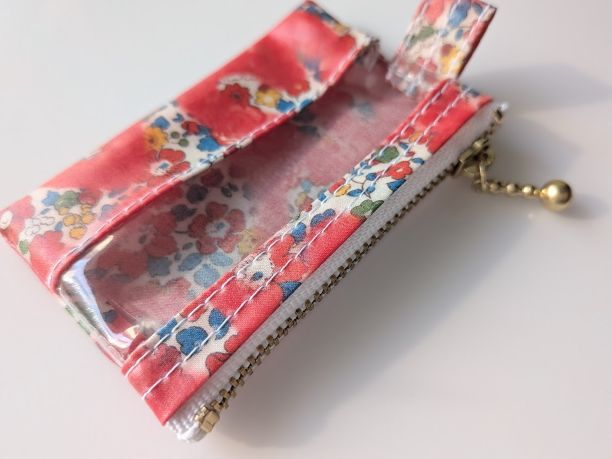 xxxs-3 9×5.5 クリアポーチ ベッツィアングラフィティ リバティ ラミネート ♡「ベッツィ」をフレッシュで楽しくアレンジしました - 画像 (5)