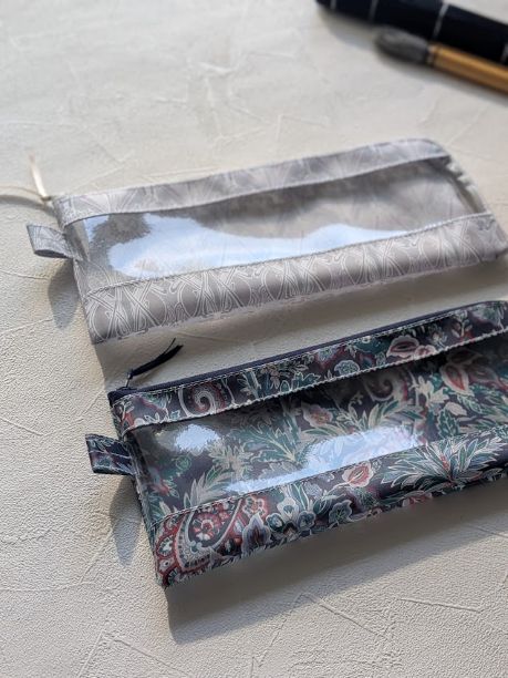 軽量・汚れにくい！リバティプリントのカルトナージュ用筆ケース完成