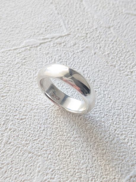 ３回目の彫金教室。甲丸リングが完成しました