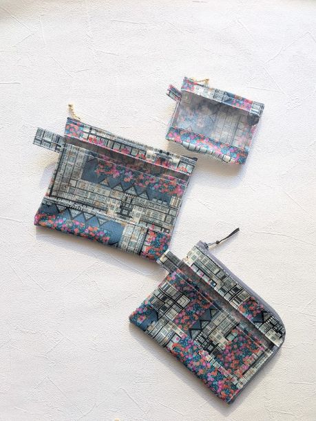 【新作】チューダー・ベリーの仕切り付きクリアポーチが完成しました｜名古屋クリマ先行販売のお知らせ