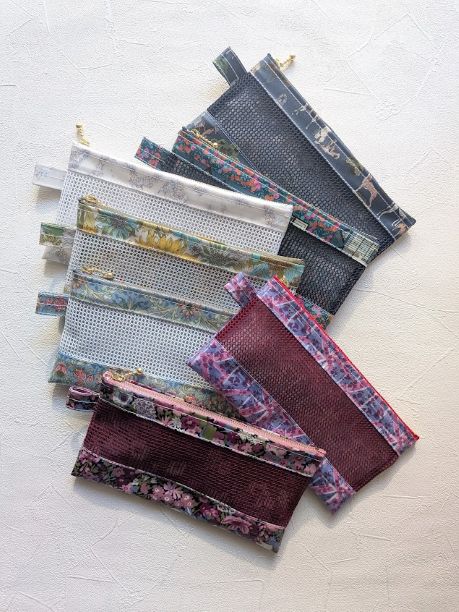 限定ソフトメッシュポーチ｜軽さと通気性が魅力のラミネートポーチを名古屋クリマで販売します