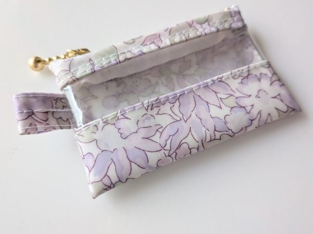 xxxs-3 9×5.5 クリアポーチ ポウィス リバティ ラミネート ♡ - 画像 (4)