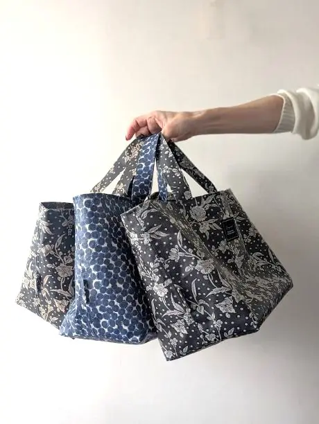 リバティプリントのトートバッグ｜ご依頼品を3点お作りしました
