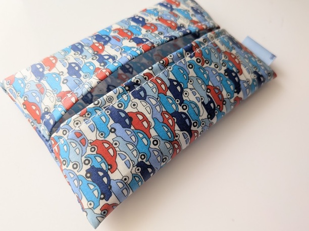 ティッシュケース カーズ リバティ ラミネート ♡リバティのアーカイブにある”車”のデザインを、新しくグラフィックに彫刻しなおしたデザイン - 画像 (4)