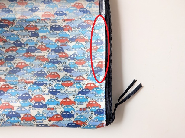 ★アウトレット★ 折り紙ポーチ L字ファスナークリアポーチ カーズ リバティ ラミネート - 画像 (8)