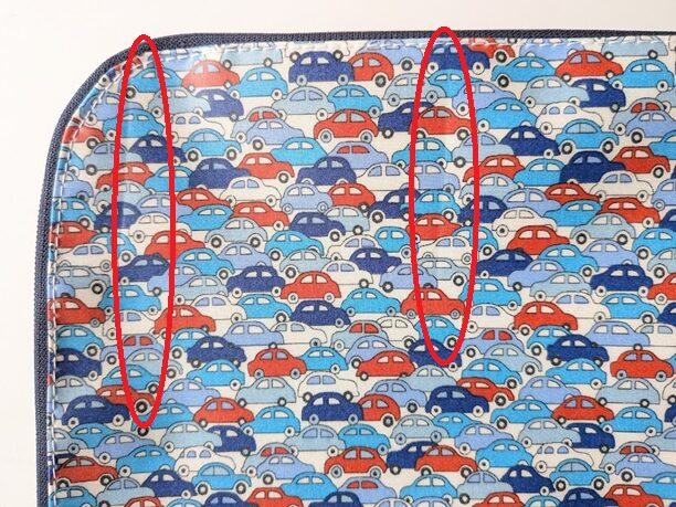 ★アウトレット★ 折り紙ポーチ L字ファスナークリアポーチ カーズ リバティ ラミネート - 画像 (10)