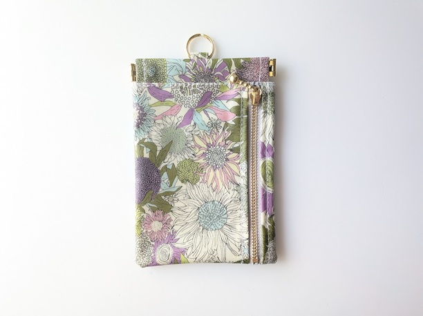 ★在庫限り/販売終了予定★ 携帯ゴミ箱ポーチ(ポーチ付き) リバティ ラミネート スモールスザンナ