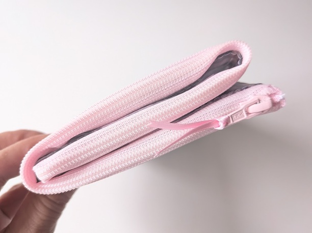 【限定商品】3ポケット折りたたみポーチ|小物を分けて収納・ゴム交換可能仕様 リバティ ラミネート アーカイブギンガム Creema - 画像 (7)