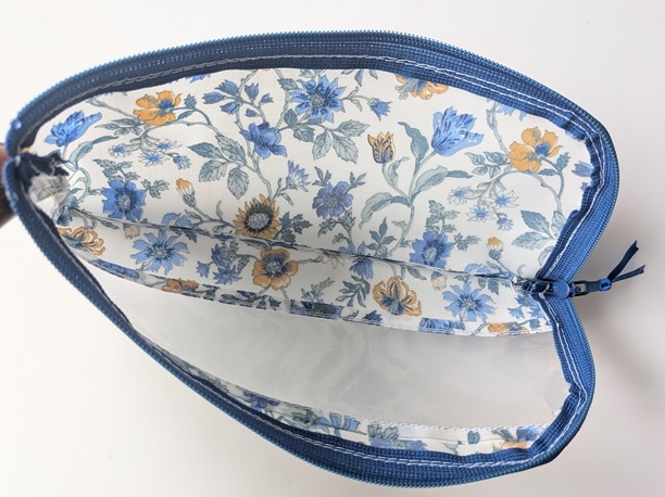 ★価格調製品★ペンケース 歯ブラシケース L字ファスナー タイガーリリー リバティ ラミネート ♡ - 画像 (5)