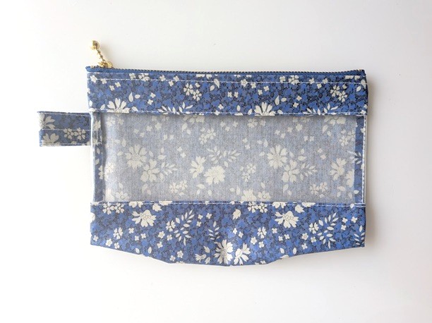 横型-3 マチつき クリアポーチ カペルペッパー ♡