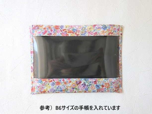 ポケットポーチ B6(横)ハクバ リバティ ラミネート ♡ - 画像 (7)