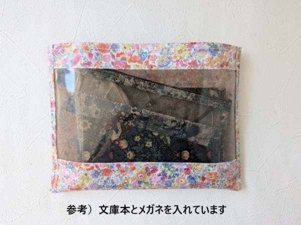 ポケットポーチ B6(横)ハクバ リバティ ラミネート ♡ - 画像 (12)