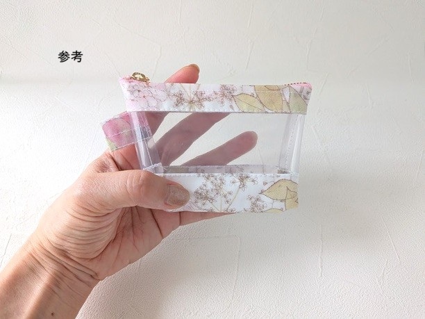 XS マチたっぷりクリアポーチ 13×8×3 マロリー - 画像 (9)