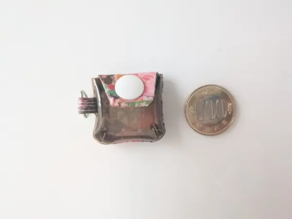 ＊　リバティ　クリアmini Wファスナーポーチ　＊ マイクロミニクリアポーチ アーカイブパッチワーク 小銭や薬入れ